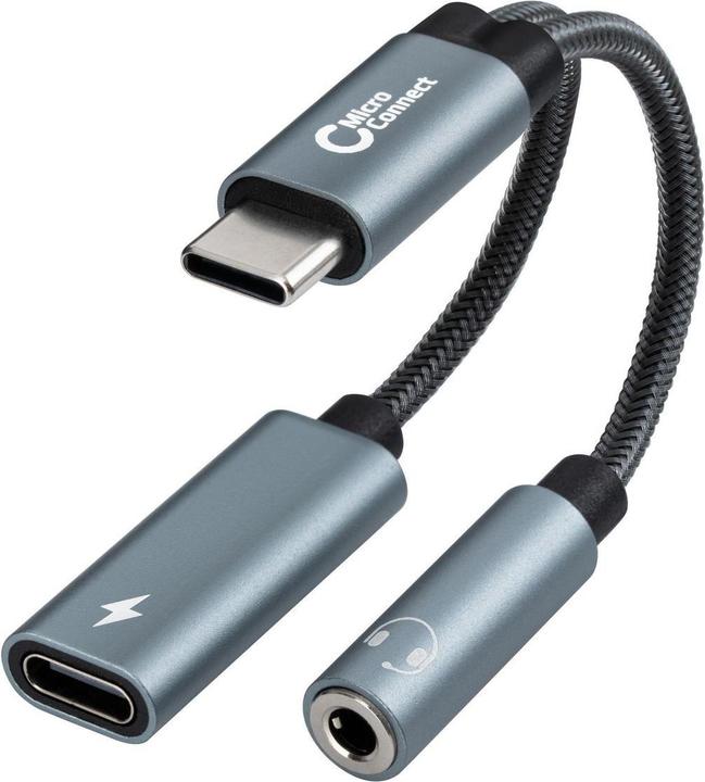 Actual product image MicroConnect USB-C to USB-C PD and Audio (0.13 m)