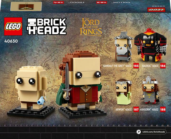 Produktbild LEGO Brickheadz Frodo & Gollum (40630, LEGO Brickheadz)