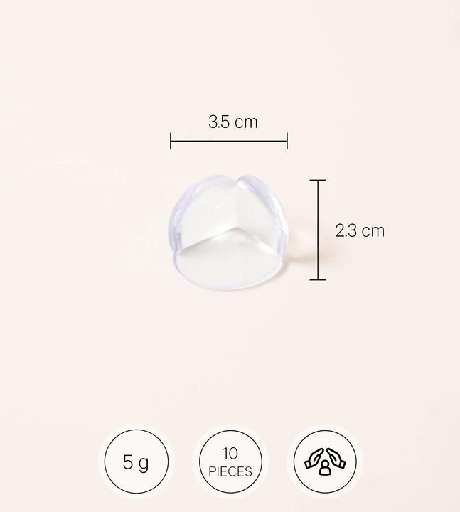 Image du produit Esmée Protection des bords transparents / Sécurité enfants Lot de 10
