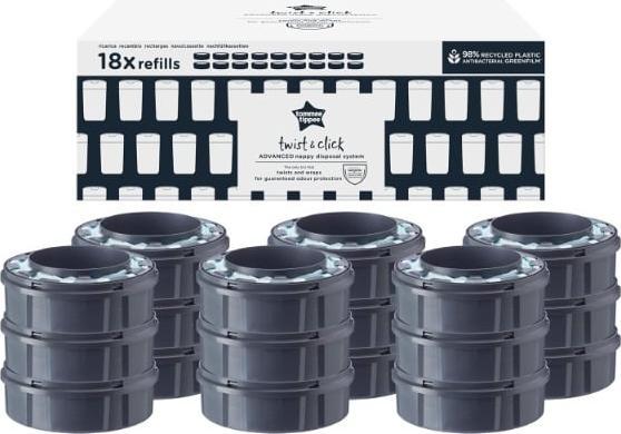Actual product image Sangenic Twist & Click refill cassettes (18 x)