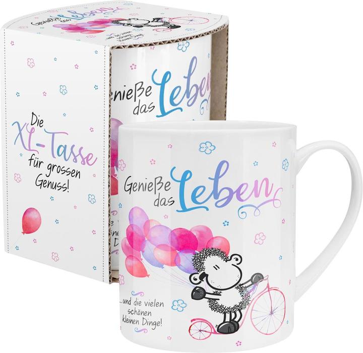 Actual product image Sheepworld Coffee cup Enjoy Life 600 ml, 1 piece, White (600 ml, 1 x)