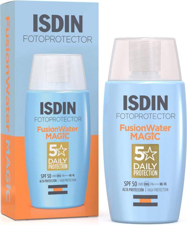 Actual product image Isdin Fotoprotector Fusion Water SPF 50, 50 ml Cream (Suntan cream, SPF 50, 50 ml)
