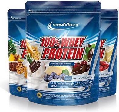 Produktbild IronMaxx 100% Whey Protein (500g Beutel) (Latte Macchiato, 1 Stk., 500 g)