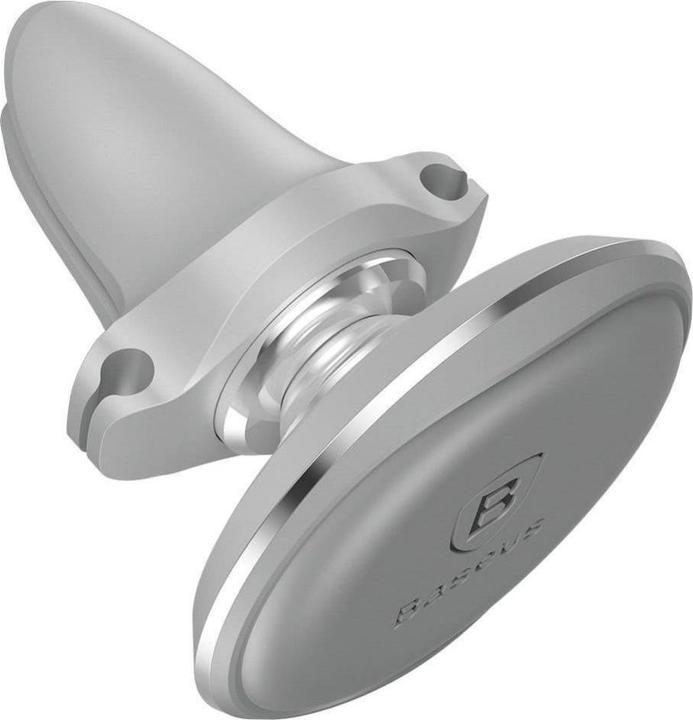 Actual product image Baseus Magnetic Air Vent Car Mount Holder with cable clip (silver)