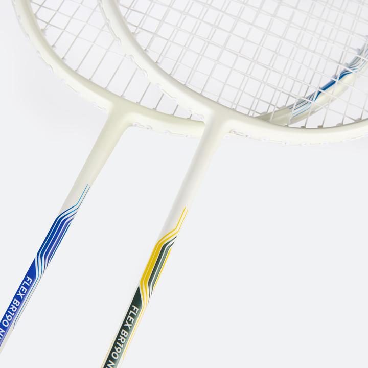 Image du produit Perfly Set Raquettes de Badminton Phosphorescentes Adulte Flex BR190 - Nuit Bleu/Jaune