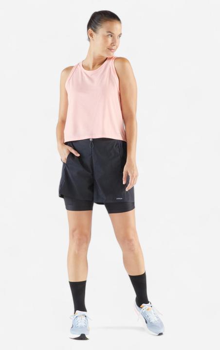 Actual product image Kiprun Lauf-Tanktop kurz Damen atmungsaktiv - Run 500 rosa (XS)