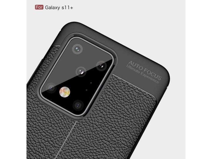 Actual product image Screenguard Samsung Galaxy S20 Ultra Case Leather Design TPU Cover (Samsung Galaxy S20 Ultra)