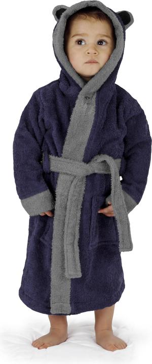 Actual product image Normani Frottee Bademantel für Kinder aus Bio-Baumwolle - 9703 (122, 128)