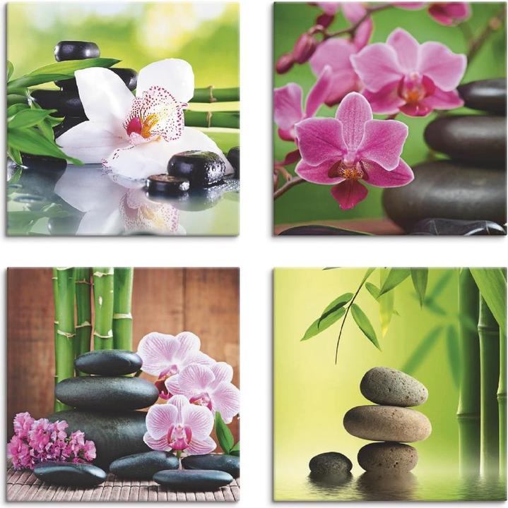 Produktbild Artland Spa Bambus Zweige Zen Steine K3ED (40x40 cm)