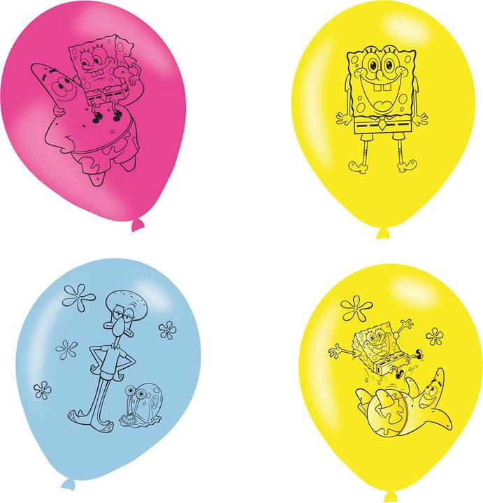 Produktbild Amscan Luftballons zum SpongeBob-Geburtstag (6 x)