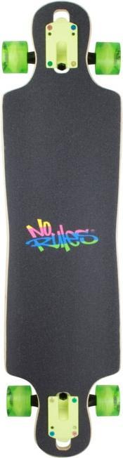 Actual product image No Rules Longboard Abec 7 Neon w. LR 361