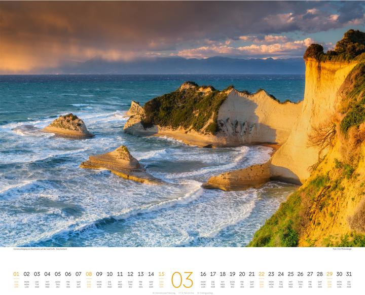 Produktbild Phantastische Landschaften Kalender 2026 (54 x 48 cm, Harter Einband, Deutsch, Französisch, Englisch)