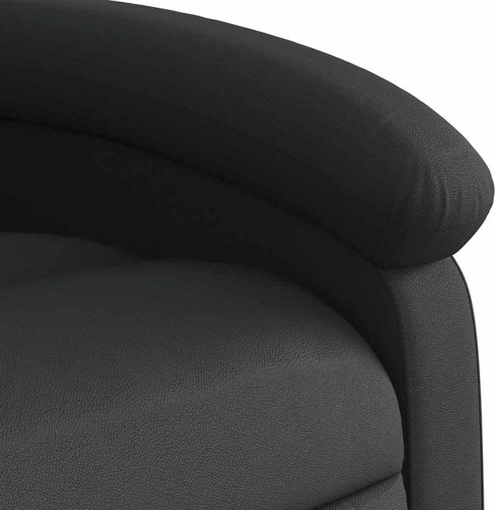 Produktbild VidaXL Massagesessel Schwarz Echtleder,Farbe: Schwarz,Material