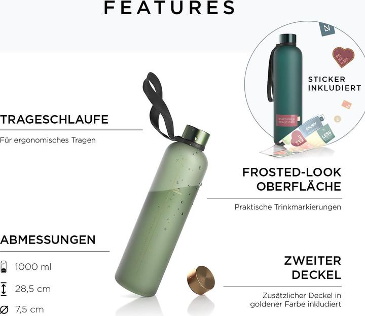 Produktbild Lars Nysøm Tritan Trinkflasche Blaest (1 l)