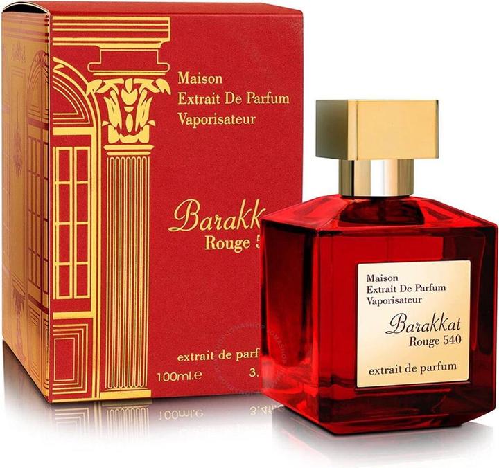 Actual product image Fragrance World Barakkat Rouge 540 (Extrait De Parfum, 100 ml)