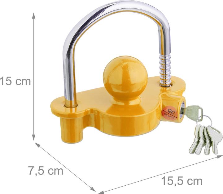Image du produit Relaxdays Antivol de caravane
