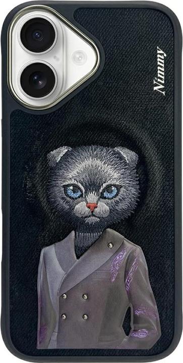 Nimmy Case Magnetic fashion cute pet MagSafe for iPhone 16 black (Apple iPhone 16)