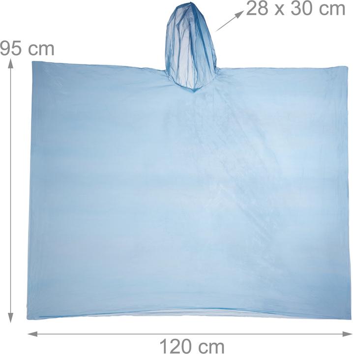 Immagine prodotto Relaxdays 15x poncho per la pioggia
