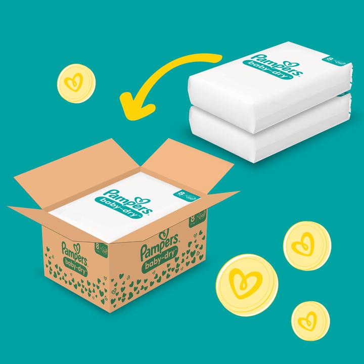 Image du produit Pampers Baby-Dry (Taille 8, Pack mensuel, 120 pièce(s))