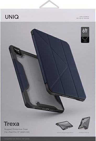 Actual product image PanzerGlass tablet case UNIQ Trex case Apple iPad Pro 11 2020/2021 (2nd and 3rd generation) Antimicrobial blue (IPad Pro 11)