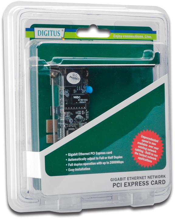 Immagine prodotto Digitus Scheda Gigabit Ethernet PCI Express, 2 porte (PCI-E x1)