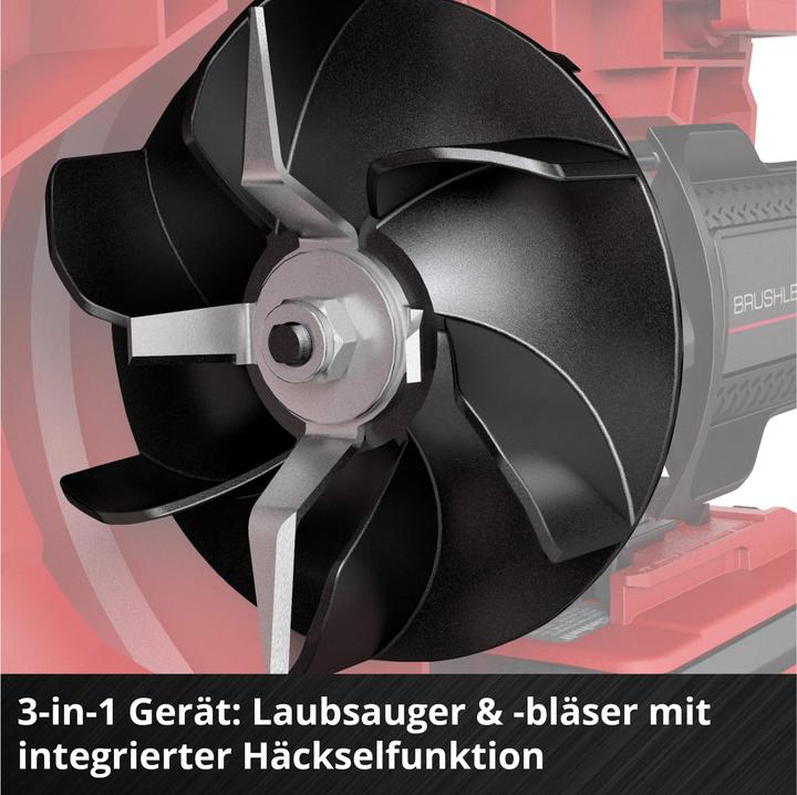 Immagine prodotto Einhell Potenza X-Change Venturro 18/210 (Batteria ricaricabile, Aspirafoglie, Aspiratore e soffiatore, Soffiafoglie)