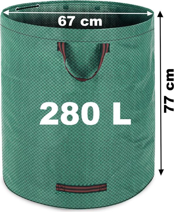 Immagine prodotto Deuba 2x sacchi per la spazzatura da giardino (280 l)