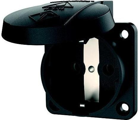 Actual product image Mennekes 11012 1-gang surface-mounted socket outlet IP54 Black