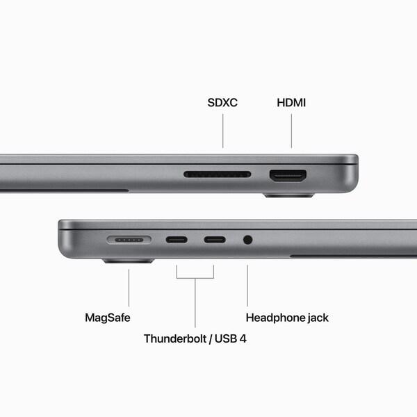 Produktbild Apple MacBook Pro – Late 2023 (14", M3, 16 GB, 512 GB, DE)