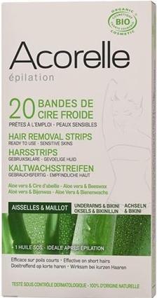 Actual product image Acorelle Cold wax strips for bikini line and armpits (20 x)