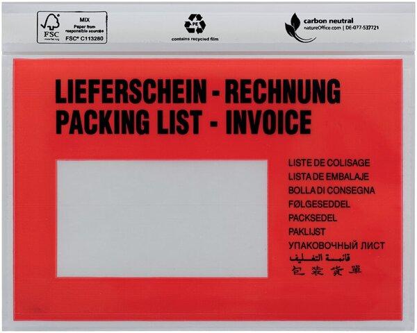 Produktbild Debatin Dokumentenversandtaschen C6 Lieferschein-Rechnung VE=250 Stück (C6)