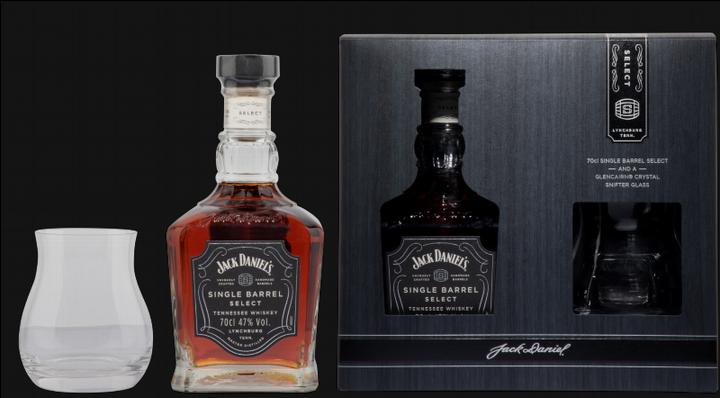 Produktbild Jack Daniel's Tennessee Whiskey Single Barrel mit Nosing Glas (Bourbon)