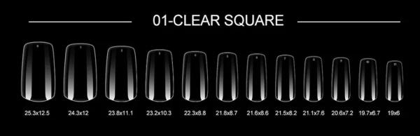 Image du produit Canni Carré d'ongles (Colle à ongles, Transparent)