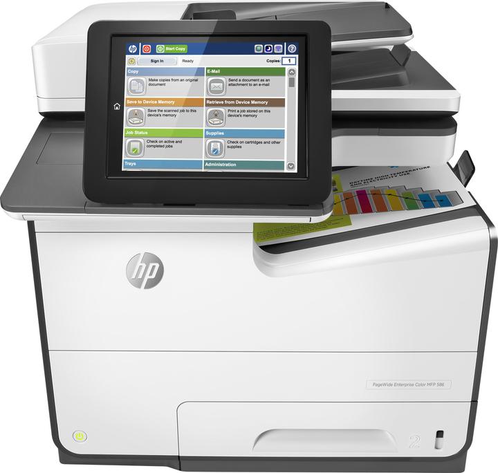 Actual product image HP Page Wide Enterprise Color MFP 586dn (Ink, Colour)