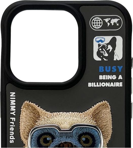 Actual product image Audi Nimmy case iPhone 15 Pro 6.1" black Cool&Cute 2.0 Dog (Apple iPhone 15 Pro)