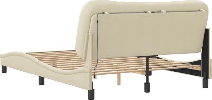 Actual product image VidaXL Bed frame with LED fabric (120 x 200 cm)