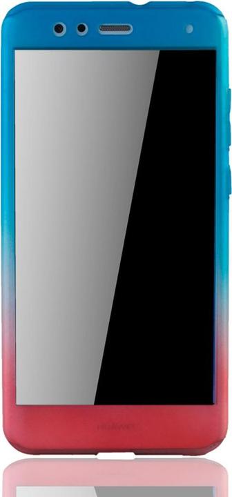 Produktbild König Design Hülle Handy Schutz für Huawei P10 Lite Full Case Cover Displayschutz Bumper Rot (Huawei P10 Lite)