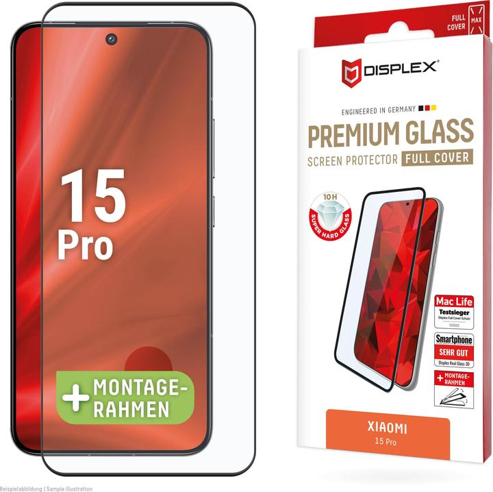 Actual product image Displex Premium Glass, Full Cover armoured glass (1 Piece, Xiaomi 15 Pro, Xiaomi 15 Ultra)