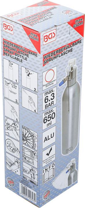 Actual product image BGS Air Spray Bottle Aluminium 650 ml