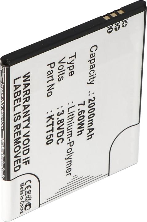 Actual product image CS Cameron Sino Akku KAZAM Tornado 2, Tornado 2 5.0 Akku KTT50, KTT50-GHABD002643