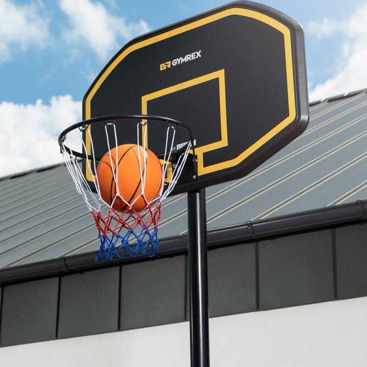 Image du produit Gymrex Basketballkorb mit Ständer Basketballanlage wetterfest Korbanlage 200-305cm