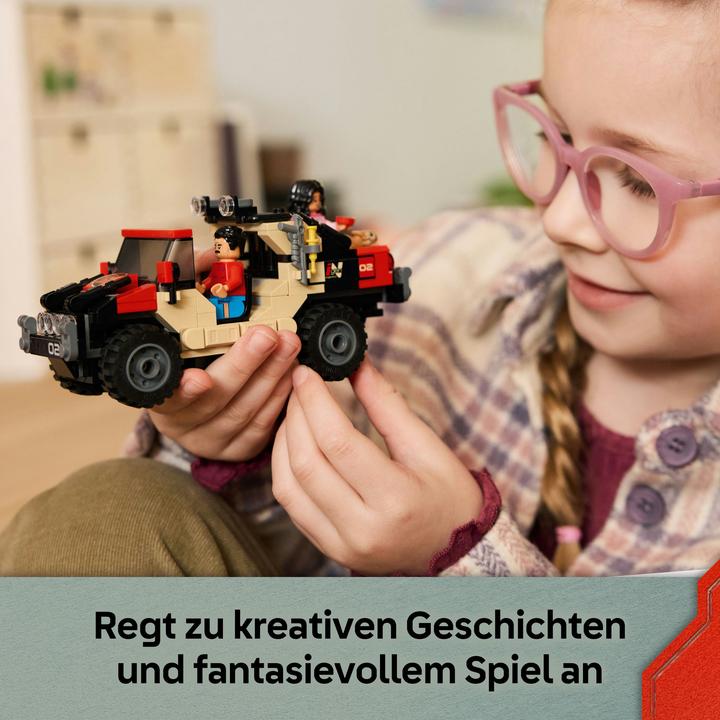 Produktbild LEGO Raptor: Verfolgungsjagd mit dem Geländewagen (76972, LEGO DC)
