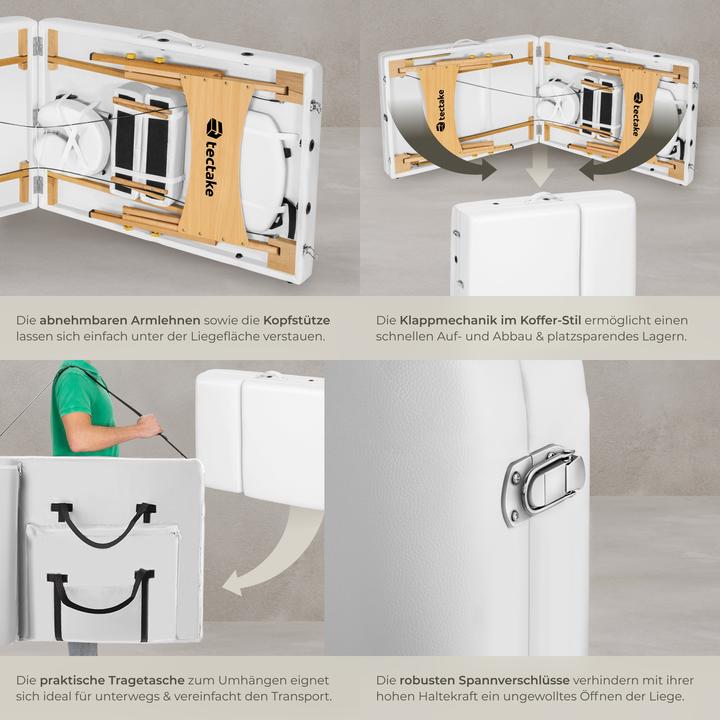 Actual product image tectake 3 Zonen Massageliege