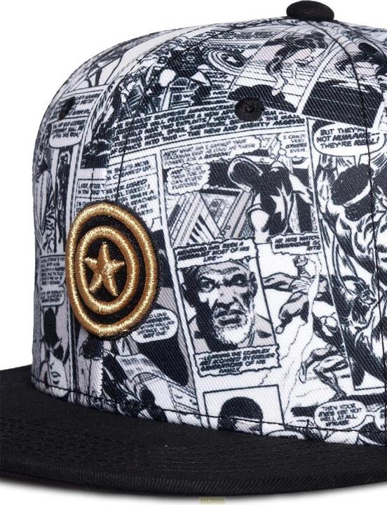 Actual product image Difuzed Marvel Heroes - Captain America - Men's Snapback Cap (One size)