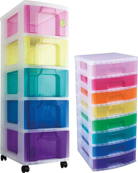 Actual product image Really Useful Box Drawer unit Rainbow (30 x 42 x 93 cm)