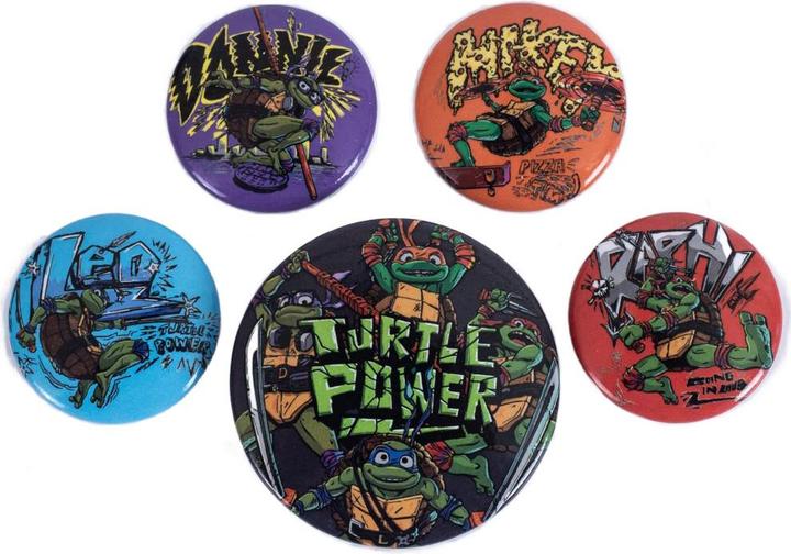 Actual product image Teenage Mutant NT Button Badge Set