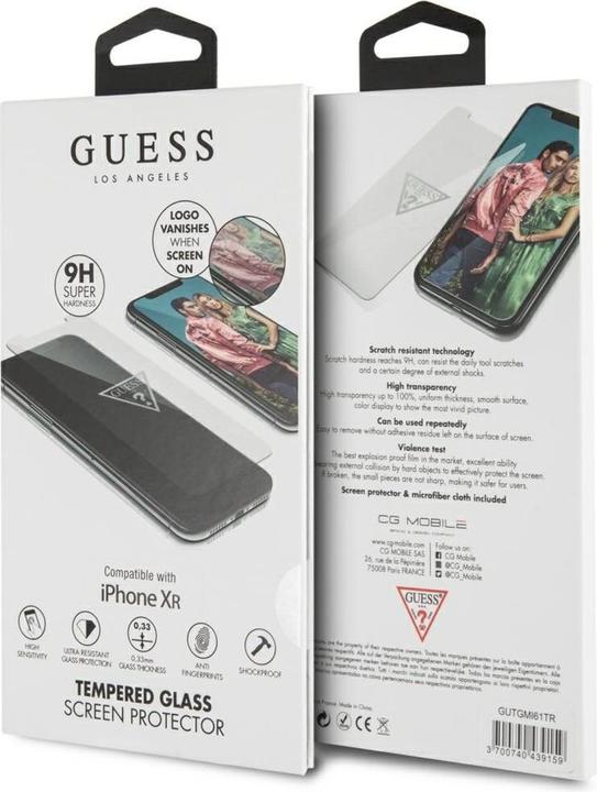 Produktbild Guess szklo hartowane GUTGMI61TR iPhone Xr Invisible Logo