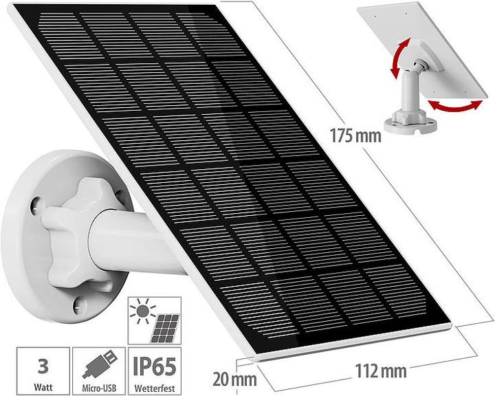 Produktbild Revolt Universal-Solarpanel (3 W, 0.22 kg)