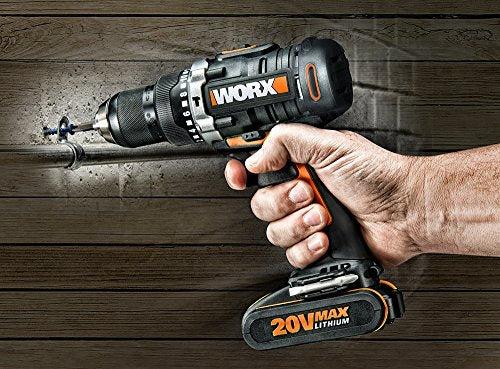 Image du produit Worx Kit perceuse-visseuse à percussion 20V WX372 (Fonctionnement sur batterie)