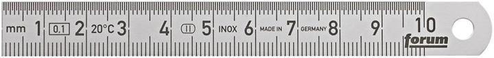 Forum Professional Solutions Biegsamer Stahlmassstab, rostfrei, 100 x 13 mm (10 cm)